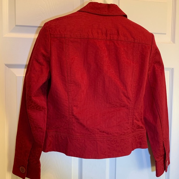 Jones New York Signature Petite Red Jacket Size SP - Picture 4 of 7